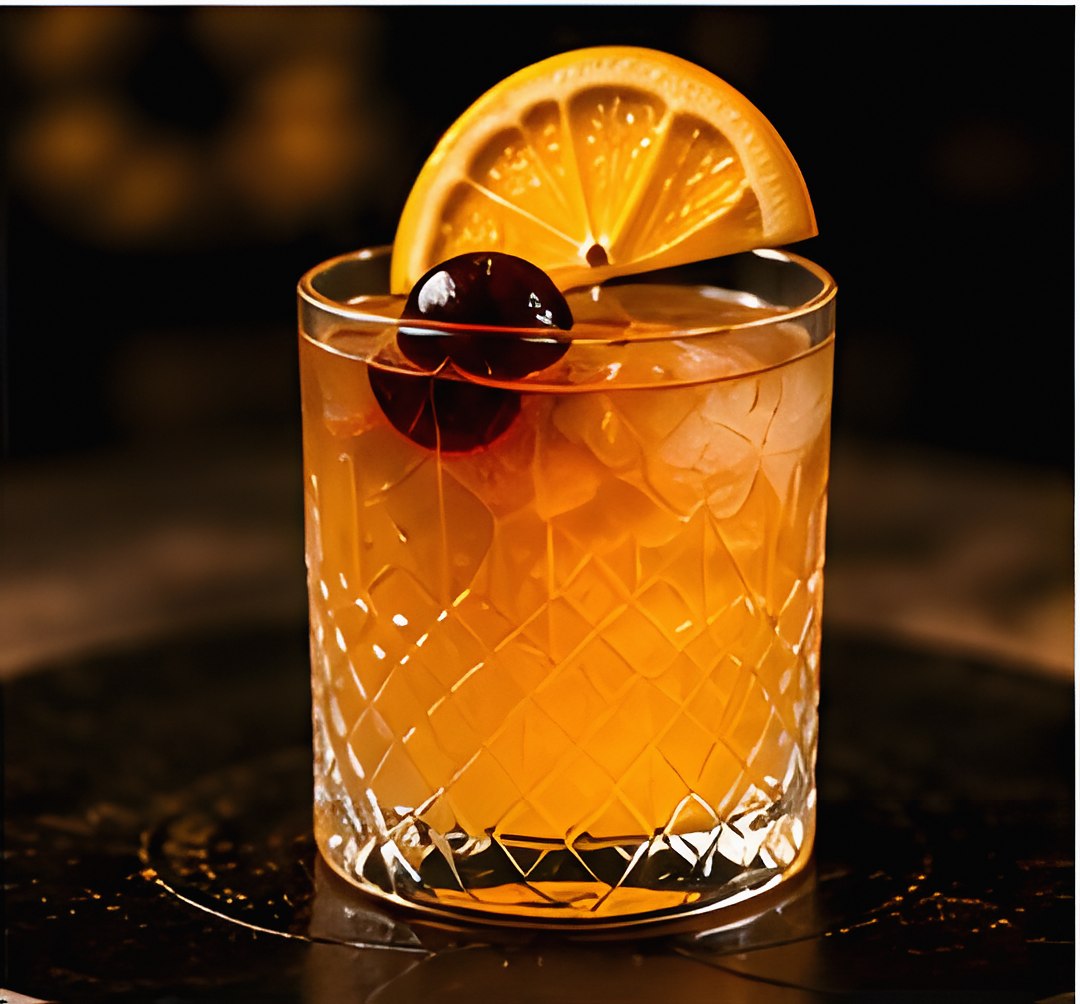 Cocktail with orange